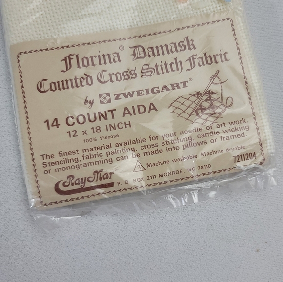 Zweigart Florina Damask Counted Cross Stitch Lot - Vintage - Picture 2 of 10